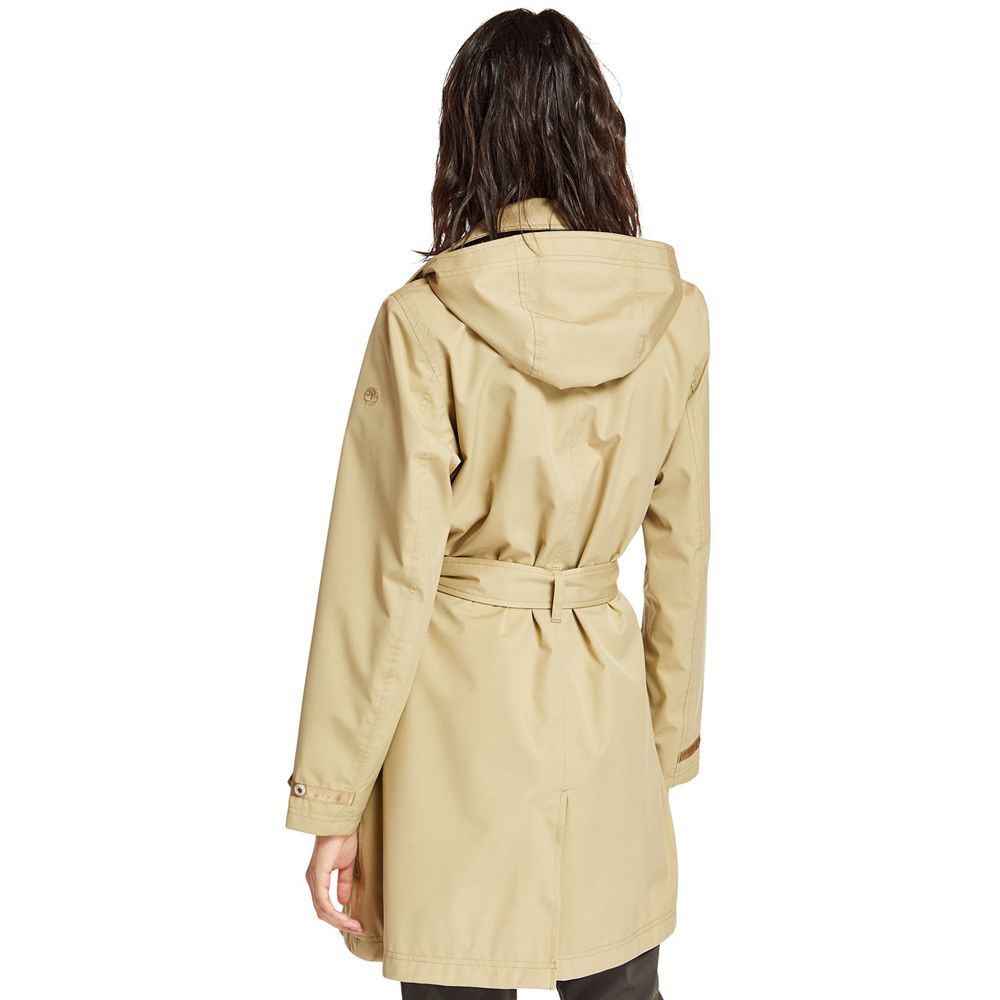 Abrigos Timberland Argentina Mujer - Classic Waterproof Trench - Kaki - FHSQNP-450